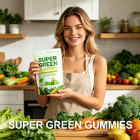 Dagelijkse Super Greens Gummies - Verhoogt Energie & Vitaliteit, Groene Voeding, Private Label Klaar voor B2B Kopers