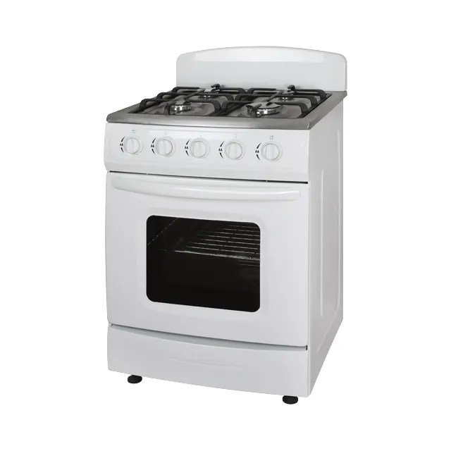 China Manufacturing 4 burner Independent control Freestanding cooker oven gas stove with bakery oven disassembled parts