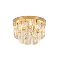 Lustre moderne nordique créatif à LED, cristal K9, base en métal, indice de protection IP55, blanc chaud 3500K, CRI80, éclairage de luxe pour mariage