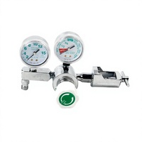 MEDEASE ME87-A Regulator Tekanan Tinggi Medis dengan Pengukur Aliran CGA870 Barb atau Dis untuk Rumah Sakit