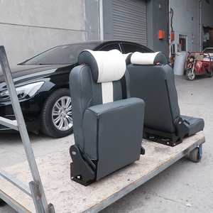 Asientos plegables SpaceSaver para furgonetas con cinturones de seguridad integrados de 3 puntos, piezas de asiento de cuero para furgonetas camper y vehículos recreativos. - Product Image 6