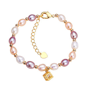 Pulsera de Perlas de Agua Dulce de Diseño Exclusivo para Mujer, Nueva Celebridad de Internet de Zhuji, Joyería de Perlas Auténticas, Pulseras con Dijes de Moda - Product Image 5