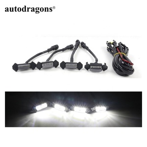 Feux de calandre LED ambre avec boîtier noir pour Toyota Tacoma TRD PRO 2016-2019 (pièces de rechange) avec faisceau et fusible - Product Image 3