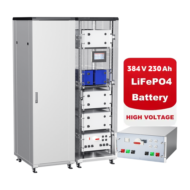 Wifi Modules Smart Bms High Voltage 200V-240V 384V 230Ah Lithium Ion Battery 10Kwh 20Kwh Hv Rack Batterie Solaire for Bess