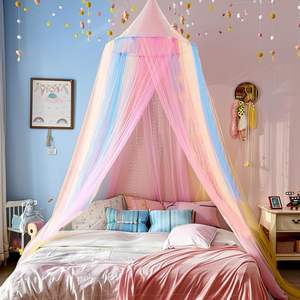 Rideaux de lit en forme de dôme arc-en-ciel, moustiquaire, <span class=keywords><strong>tente</strong></span> de lit, lit double, princesse, pour la décoration de la chambre - Product Image 1