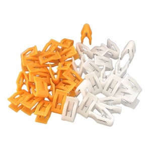Clips de fixation en plastique pour panneau de commande Ford, jaune et blanc, paquet de 50 unités - Product Image 5