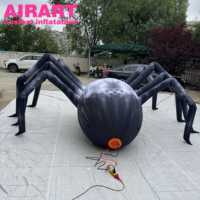 Araignée gonflable réaliste et animaux gonflables pour la décoration de maisons hantées, costume d'araignée gonflable pour accessoires de scène