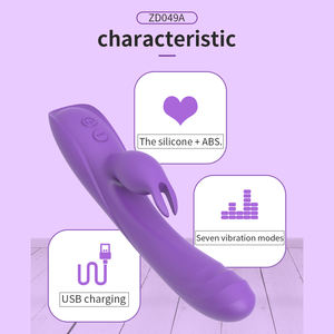 Vibrateur lapin de nouvelle conception 2026 pour femmes, 7 réglages de vibration et double action, stimulation du point G et du clitoris, jouets sexuels pour adultes en silicone - Product Image 3
