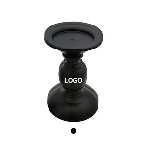 Hot Selling High Quality <b>Tall</b> Short Style Home Decorative Metal Votive Holder Retro Iron Black Color Metal <b>Candlesticks</b> - Product Image 1