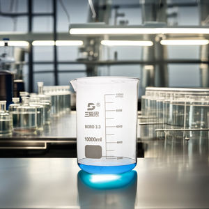 उच्च तापमान प्रतिरोधी ग्लास बेकर्स, स्आउट के साथ बीकर, कम बीकर प्रयोगशाला उपकरण 10000 मिलीलीटर - Product Image 4