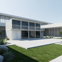 Maison conteneur préfabriquée moderne et sécurisée, extensible, avec salle de bain, bâtiment préfabriqué, maison pliable, ferme, appartement, hôtel, boutique