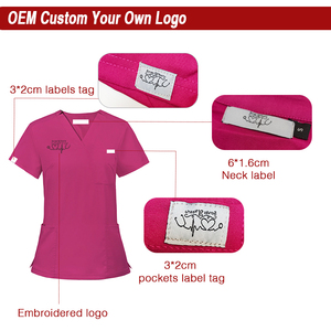 Transpirable 3/4/5-en-1 Uniformes de Enfermería Médica Hombres Mujeres Uniformes dentales Fuente Fabricante Hospital Venta al por mayor Personalizar - Product Image 2
