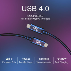 <span class=keywords><strong>Cable</strong></span> USB4 Certificado de 40 Gbps con Carga PD, <span class=keywords><strong>Cable</strong></span> USB C para <span class=keywords><strong>Mac</strong></span> <span class=keywords><strong>Book</strong></span> <span class=keywords><strong>Pro</strong></span>, Gran Oferta - Product Image 2