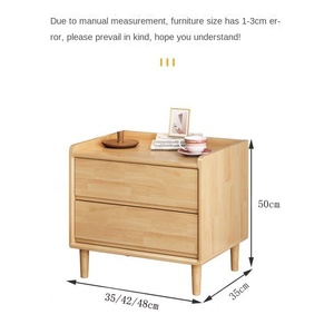 Hiện đại tối giản Bắc Âu Bàn Cạnh Giường ngủ, sáng tạo đôi ngăn kéo đầu giường, phòng ngủ phù hợp với tủ lưu trữ nhỏ - Product Image 6