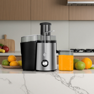 Presse-agrumes multifonction 64 mm à large ouverture, sans découpe préalable, deux vitesses, moteur 500 W, séparation pulpe, nettoyage facile - Product Image 1