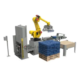 4 Axis Bag Palletizing Robot Arm Price Automated Robot Palletizer Automatic Stacking Machine