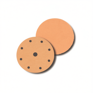 Disque de ponçage Velcro Ttake en fibre de corindon, grain 180, 8+1 trous, pour le polissage du bois et du métal - Product Image 2