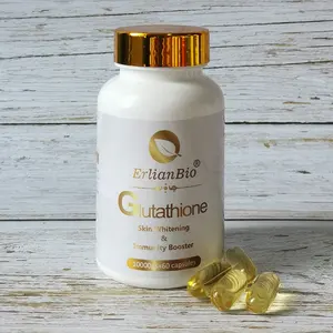 Suplemento natural dorado de 1500mg, pastillas blanqueadoras para la piel, Glutathione blanco