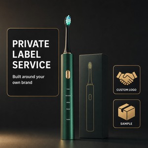 <span class=keywords><strong>Brosse</strong></span> à dents électrique à ultrasons, rechargeable par micro USB, 36000 VPM, étanche IPX7, en alliage d'aluminium, poils souples, fabrication OEM/ODM - Product Image 5