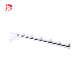 ODM manufacturers metal 19mm tube waterfall display hook for A column