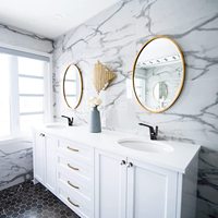 Robinet cascade pour lavabo de salle de bain en laiton massif, montage sur comptoir, monotrou, monocommande, mitigeur chaud/froid, garantie 5 ans pour la vente en gros