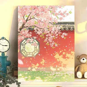 Dipinto a Olio Digitale Fai-da-Te, Serie Fiori e Padiglioni in Stile Antico, Dipinto su Tela di Alta Qualità, Dimensioni Personalizzabili - Product Image 4