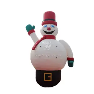 Venta directa de fábrica, muñeco de nieve inflable grande, globo de muñeco de nieve gigante, muñeco de nieve inflable de Navidad para decoración de Navidad