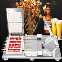 Vente chaude Petite Brochette De Viande Machine À Corder Barbecue Kebab Brochette Faisant La Machine Shish Kebab Maker