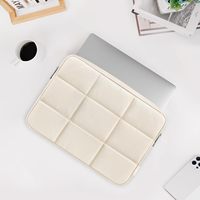 Sac pour ordinateur portable matelassé rectangulaire moelleux à fermeture magnétique, léger, imperméable, pochette pour ordinateur portable