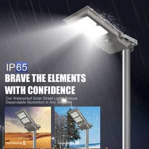 多結晶SMD 100W 200W 10AH 18AH統合1つの街灯LEDソーラー街路灯新製品ベストセラー - Product Image 3