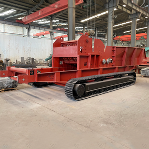 Broyeur de bois complet à grande échelle arbre et branche de bois divers et trancheuse de bambou modèle de planche déchiqueteuse de peau - Product Image 1