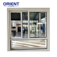 Fenêtres et portes coulissantes en verre et aluminium personnalisées, résistantes aux chocs et aux ouragans, pour bureaux