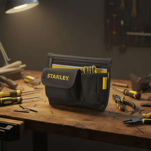 Stanley <b>Tool</b> Pouch With Zippered Compartment And Multiple Pockets For Organized Storage - Product Image 3