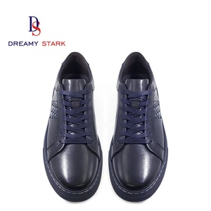 Chaussures de mariage pour hommes en cuir de vache véritable de haute qualité, embossées, tissées, avec logo personnalisé, faites à la main, à lacets, style mode - Product Image 2