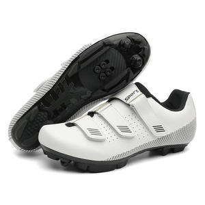 Chaussures de cyclisme multi-usages pour vélo de route, VTT, triathlon, semelle rigide en carbone, respirantes, fabriquées en usine. - Product Image 4