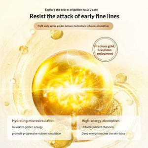 Masques Faciaux au Collagène Nouveau Design Hydratants 24K Doré Luxe <span class=keywords><strong>Masque</strong></span> Visage Femme au Collagène Blanchissant Hydrogel - Product Image 2