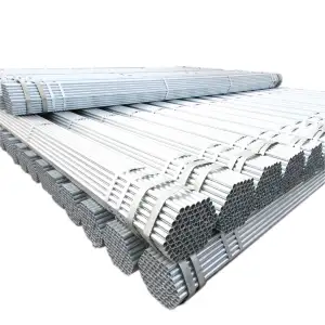Precio de tubería de acero galvanizado 1,2mm Tubo de acero galvanizado de pared delgada ASTM 53 Proveedor de China Tubería de acero Gi