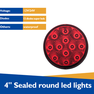 Đèn sương mù ngược 12 <span class=keywords><strong>LED</strong></span> bao gồm đèn dây Bím Tóc Vòng <span class=keywords><strong>LED</strong></span> Trailer đuôi ánh sáng Kit Xe tải Trailer RV - Product Image 2