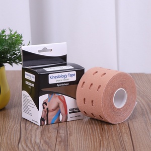 Bande de kinésiologie perforée en coton respirant en boîte, autocollants musculaires pour la thérapie sportive de badminton et les soins intramusculaires - Product Image 6