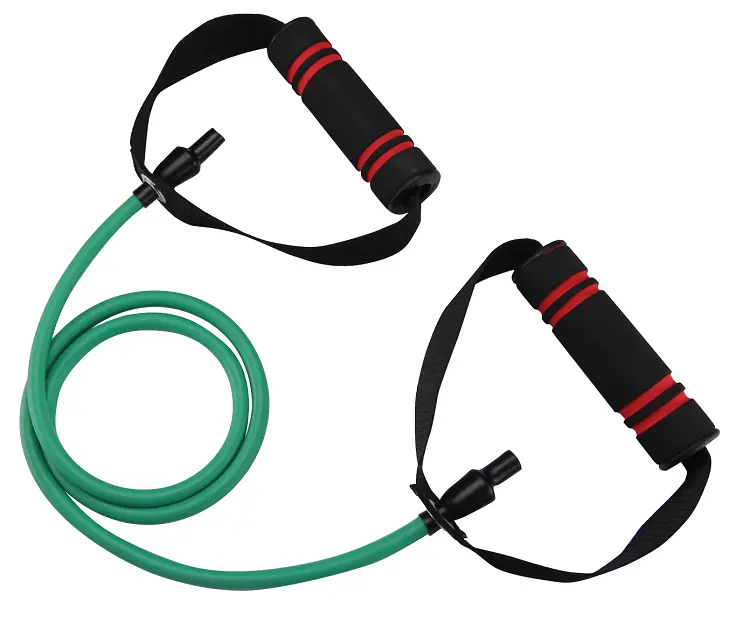Single Red 3 Pcs Set 1200mm Fitness Band Tubing Exercise Workout Gym Set Yoga Handles Resistance Tube Bands