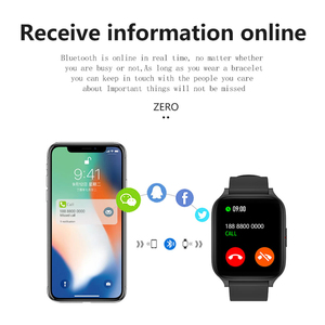 Nouveautés : Montre connectée Fashion Square <span class=keywords><strong>MW</strong></span>-Zero avec écran IPS HD de 1,70 pouces, IP67, mesure de la fréquence cardiaque, appel mains libres pour Android et iOS - Product Image 6