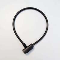 Câble de verrouillage pour moto, scooter électrique, vélo, accessoires de vélo, verrouillage de vélo personnalisé Jinta OEM en PVC enduit, 12x800 mm