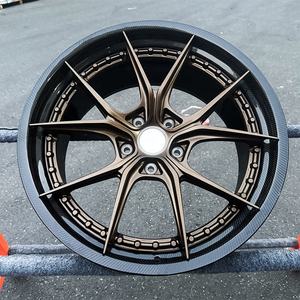 ล้อคาร์บอนไฟเบอร์ฟอร์จ น้ำหนักเบาพิเศษ ประสิทธิภาพสูง OEM 5x100 5x108 5x112 5x114.3 5x120 5x130 Porschee 911 GT3 <span class=keywords><strong>RS</strong></span> 997.2 991 - Product Image 5