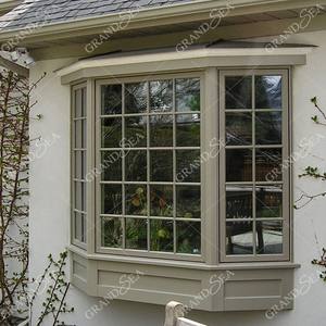 Fenêtre à <span class=keywords><strong>baie</strong></span> classique à prix abordable en aluminium blanc avec double vitrage trempé, 3 panneaux - Product Image 3