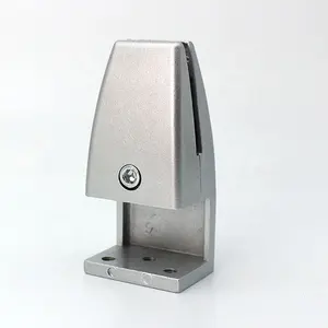 Alluminio scrivania partizione staffe di mensola di vetro decorativo di sostegno dello schermo di segretezza divisori pinza