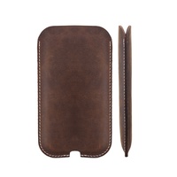 Crazy horse — coque universelle pour téléphone portable, étui en cuir véritable, pour iphone/samsung/black berry/htc/truette
