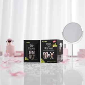 Tinta per Capelli Nera Naturale Permanente, Crema con 96% di Contenuto Vegetale, <span class=keywords><strong>Senza</strong></span> <span class=keywords><strong>Ammoniaca</strong></span>, Copre i Capelli Grigi, <span class=keywords><strong>Colore</strong></span> a Lunga Durata, Qualità Professionale - Product Image 6