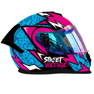 Casco Abatible DOT APVR Nuevo con Calcomanía Street Voltage para Moto/Bicicleta - Diseño Sólido - Product Image 2
