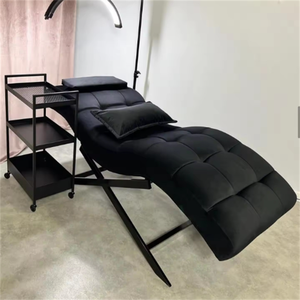 Lit de beauté incurvé pour extensions de cils, lit personnalisé pour extensions de cils, surmatelas en éponge haute densité, <span class=keywords><strong>table</strong></span> et chaise de massage, mobilier de salon - Product Image 4