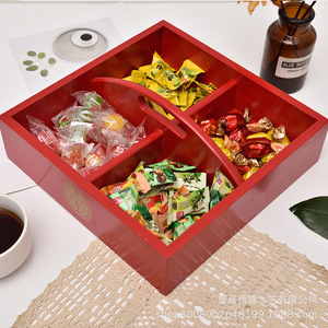Vaisselle créative en bambou et bois à neuf compartiments, assiettes, plats de service pour restaurant de fondue, assiettes divisées, plateaux, barbecue - Product Image 4